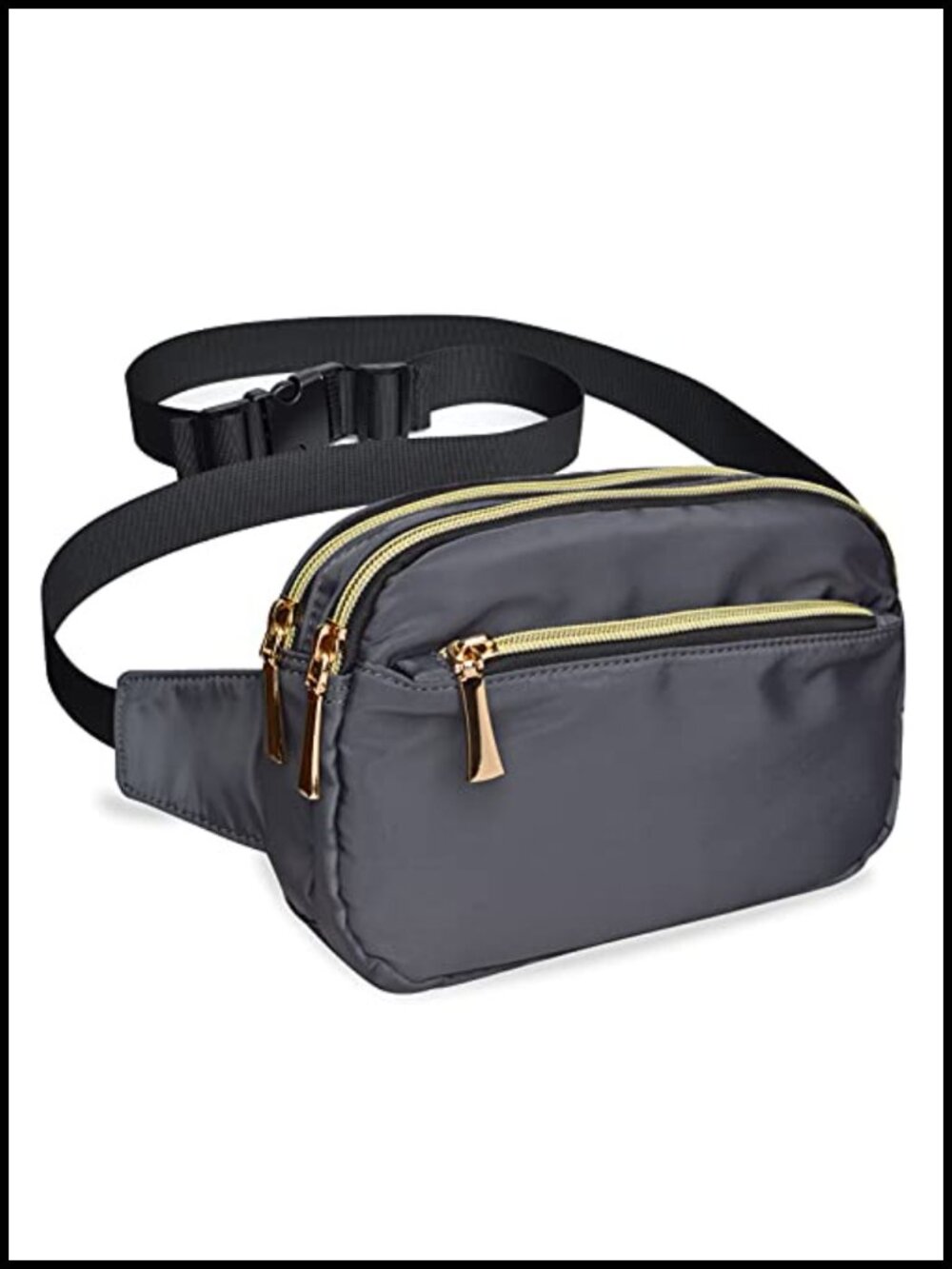 Plus Size Fanny Pack Waist Bag 5 Pockets Adjustable Belt Polyester Travel